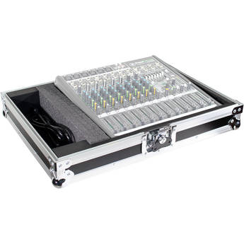 ProX Universal Road Case with Pluck Foam for 14 to 17" Mixers (Silver on Black)