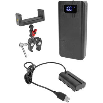 GyroVu High-Capacity 30,000mAh Power Bank Kit with L-Series Dummy Battery & Clamp Mount