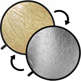 Impact Collapsible Circular Reflector Disc (Gold/Silver, 12")