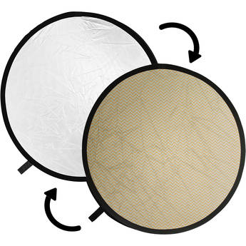 Impact Collapsible Circular Reflector Disc (Soft Gold/White, 12")