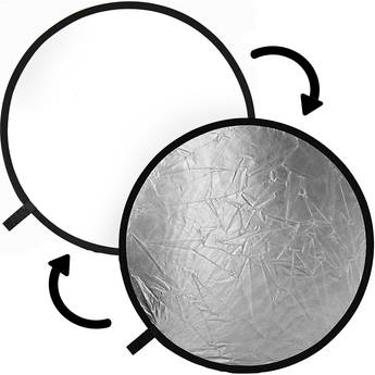 Impact Collapsible Circular Reflector Disc - Silver/White - 12"