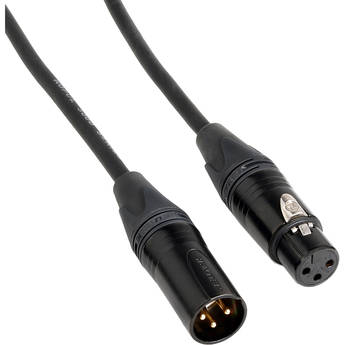 Kopul Premier Quad Pro 5000 Series Neutrik XLR M to XLR F Microphone Cable (50', Black)