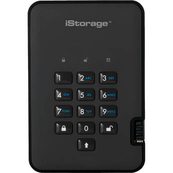 Istorage 8TB diskAshur2 USB 3.1 Encrypted Portable SSD (Phantom Black)