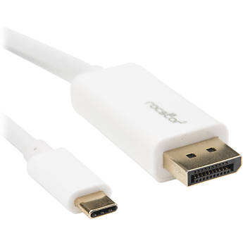 Rocstor USB-C to DisplayPort Male Cable (6', White)