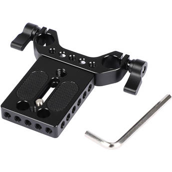 CAMVATE Camera Baseplate with 15mm LWS Rod Clamp