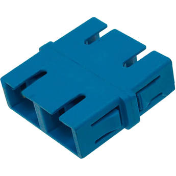Camplex Flangeless SC to SC Single Mode Duplex Fiber Optic Coupler Adapter (Blue, 25-Pack)