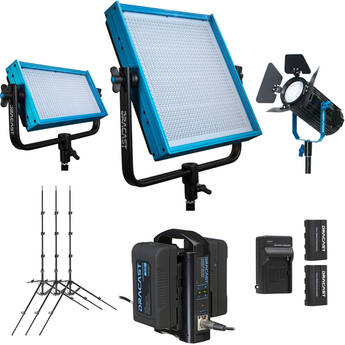Dracast Remote Newsroom Studio Basic Bi-Color Light Kit (V-Mount)