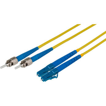 Camplex Duplex ST to Duplex LC Singlemode Fiber Optic Patch Cable (Yellow, 15")