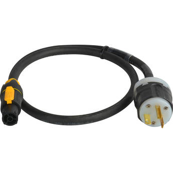 Laird Digital Cinema Neutrik TRUE1 powerCon to NEMA5-20P 20A Power Input AC Cable (25')