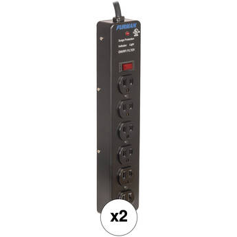 Furman Pro Plug 6-Outlet Power Strip with Surge Protection (2-Pack)