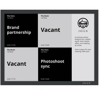 Visionect Joan 13 13" UXGA Room Scheduling E-Ink Display (Graphite Black)