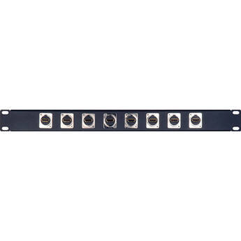 TecNec 8-Port XLR Female Patch Panel with Neutrik Connectors (1 RU)