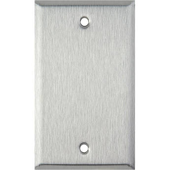 TecNec 1-Gang Blank Wall Plate (Gray Lexan)
