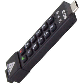 Apricorn 4GB Aegis Secure Key 3NXC Encrypted USB Type-C Flash Drive
