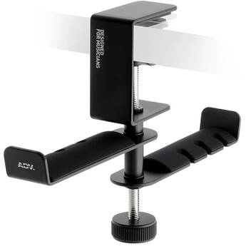 ADV. Dual Suspension 360º Desk-Mount Twin Headphones Hanger (Black)