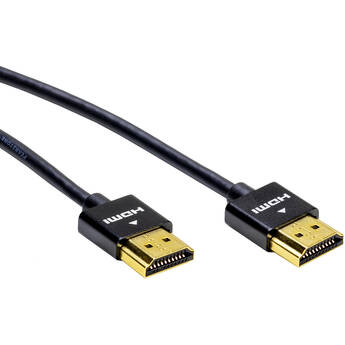 Pearstone HDA-506UTB Ultra-Thin High-Speed HDMI Cable with Ethernet (Black, 6')