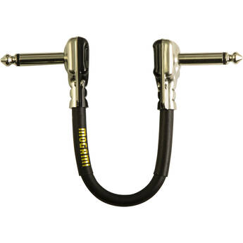 Mogami Pancake Right-Angle to Right-Angle Pedal Cable (6")