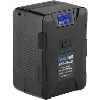 Watson Pro 14.4V 98Wh Micro V-Mount Battery with USB-C Port