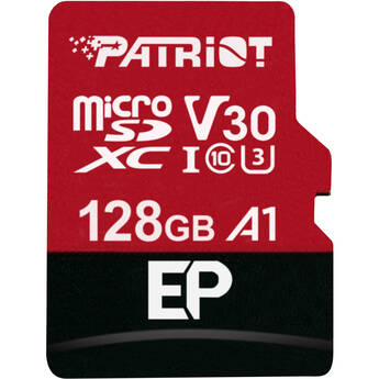 Patriot 128GB EP Series UHS-I microSDXC Memory Card with SD Adapter