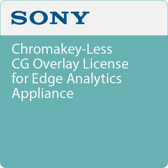Sony Chromakey-Less CG Overlay License for Edge Analytics Appliance