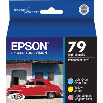 Epson 79 High-Capacity Multipack (Yellow, Light Cyan, Light Magenta)