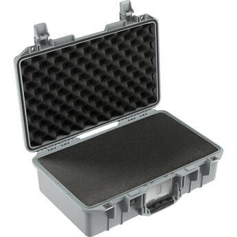 Pelican 1485AirWF Hard Carry Case with Foam Insert (Silver)