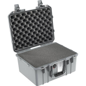 Pelican 1507AirWF Hard Carry Case with Foam Insert and Liner (Silver)