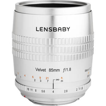 Lensbaby Velvet 85mm f/1.8 Lens (Canon EF, Silver)