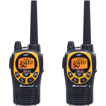 Midland GXT1030VP4 50-Channel Two-Way UHF Waterproof Radio (Yellow, Pair)