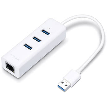 TP-Link UE330 3-Port USB 3.0 Type-A Hub with Gigabit Ethernet Adapter