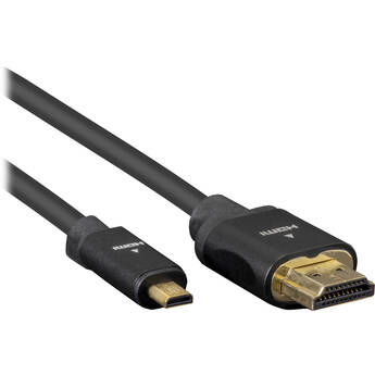 Pearstone HDD-203 High-Speed Micro-HDMI to HDMI Cable with Ethernet (3')