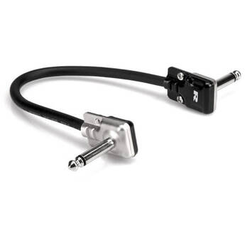 Hosa Technology REAN Low-Profile Right-Angle to Right-Angle Pro Guitar Patch Cable (6")