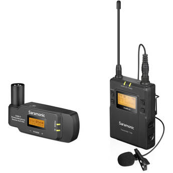 Saramonic UwMic9 Camera-Mount Wireless Omni Lavalier Microphone System with Plug-In Receiver (514 to 596 MHz)