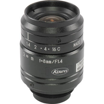 Kowa LM8JC1MS C-Mount 8mm Fixed Focal Lens