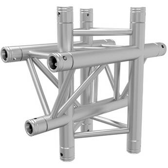 Global Truss 1.64' 4-Way Triangular Vertical Cross-Junction Apex Up/Down for F33 Triangle Truss
