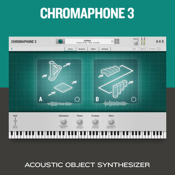 Applied Acoustics Systems Chromaphone 3 Acoustic Object Synthesizer Plug-In (Download)