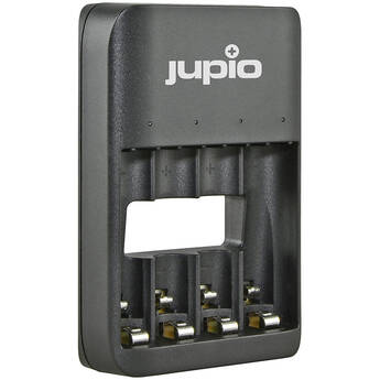 Jupio 4-Slot USB Battery Charger for Rechargeable AA and AAA Batteries