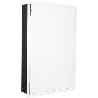 Chief In-Wall Storage Box with Flange, Cover & Lever Lock Plates (Extra-Large, White)