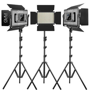 GVM 1000D RGB LED Light Panel (3-Light Kit)