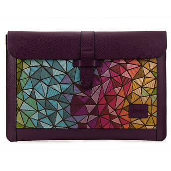Londo Genuine Leather Sleeve Bag for 15 & 16" MacBook Pro & Air (Purple)