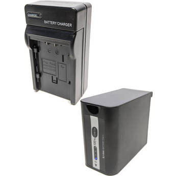 Bescor Panasonic VBD98-Type Battery & Travel Style Charger Kit (10,400mAh)