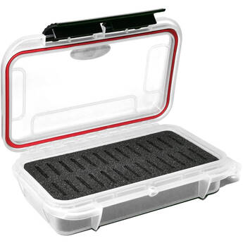 Elephant Elite Waterproof Memory Card Case (Clear Case, Black Foam)