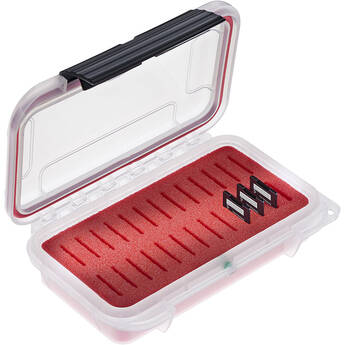 Elephant Elite Waterproof Memory Card Case (Clear Case, Red Foam)