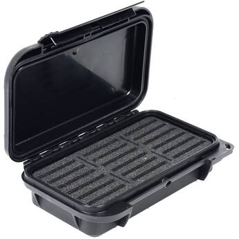 Elephant Elite Waterproof Hard Memory Card Case (Black Case, Black Foam)