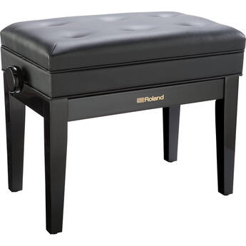 Roland RPB-400 Piano Bench with Cushioned Seat (Polished Ebony)