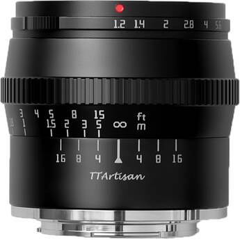 TTArtisan 50mm f/1.2 Lens for Sony E (Black)
