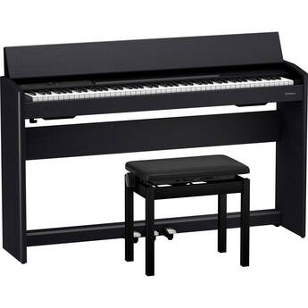 Roland F701 88-Key Modern Digital Piano with Stand and Bench (Black)