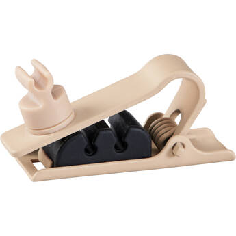 Shure Single Tie Clip for DL4 DuraPlex Lavalier Microphone (3-Pack, Tan)