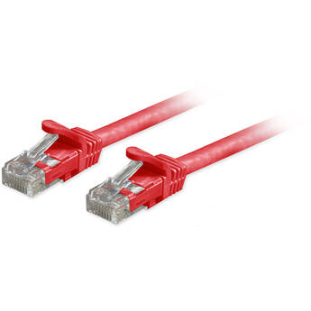 Comprehensive Cat6a Unshielded Snagless Ethernet Patch Cable (25', Red)