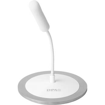 DPA Microphones 4098 CORE Supercardioid Ceiling Microphone with 6" Gooseneck with Base and Microdot Connector (White)